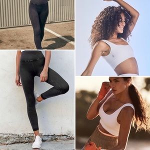 18) NEW Good Karma Square Neck Top & Happiness Runs leggings SET